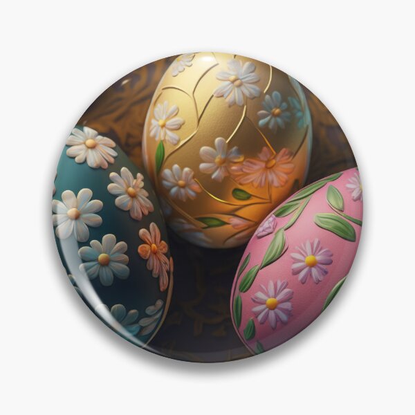 Artikelvorschau, Easter eggs with flowers pattern design, vintage colors and luminous light 8 entworfen und verkauft von jetaiart.