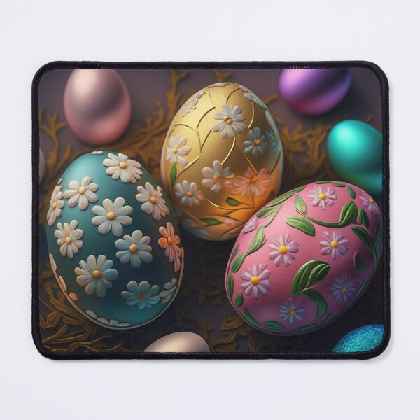 Artikelvorschau, Easter eggs with flowers pattern design, vintage colors and luminous light 8 entworfen und verkauft von jetaiart.
