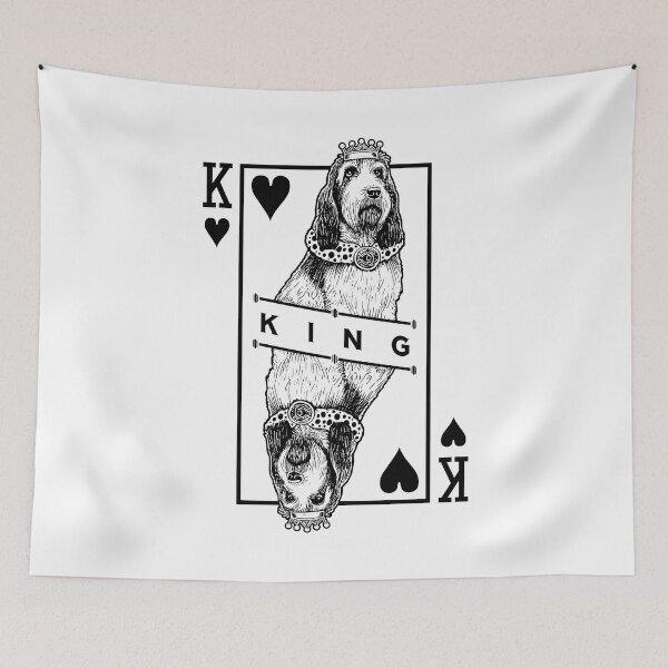 Item preview, Grand Basset Griffon Vendeen King Of Hearts GBGV Dog Lover designed and sold by GrandeDuc.