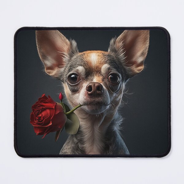 Item preview, dog with a rose designed and sold by MichaAI.