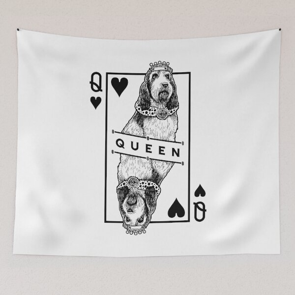 Item preview, Grand Basset Griffon Vendeen Queen Of Hearts GBGV Dog Lover designed and sold by GrandeDuc.