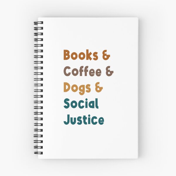 Item preview, Kawaii Books and Coffee and Dogs and Social Justice Text designed and sold by RoroArtsNDesign.