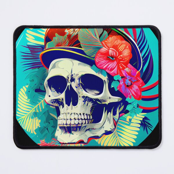 Item preview, Tropical Skull with Military Cap designed and sold by FiveIntentions.