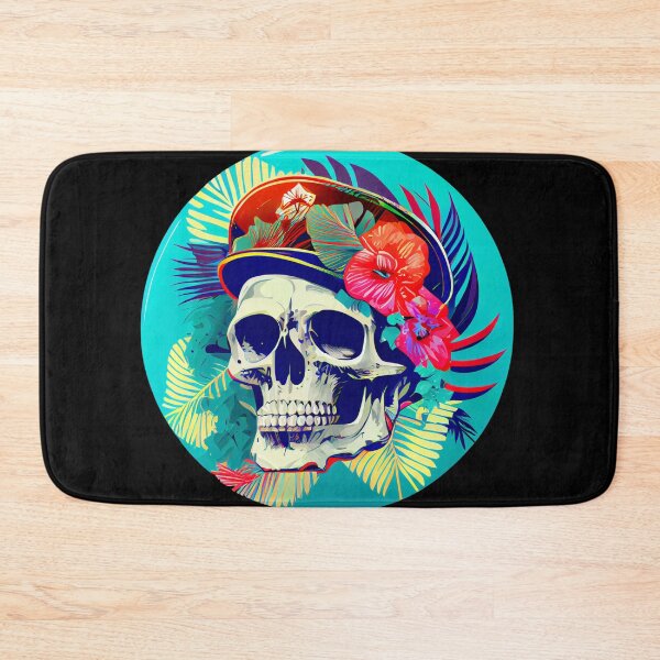 Item preview, Tropical Skull with Military Cap designed and sold by FiveIntentions.