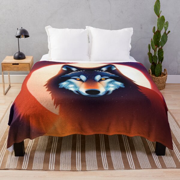 Item preview, Mystic wolf in the sunset designed and sold by kispixart.
