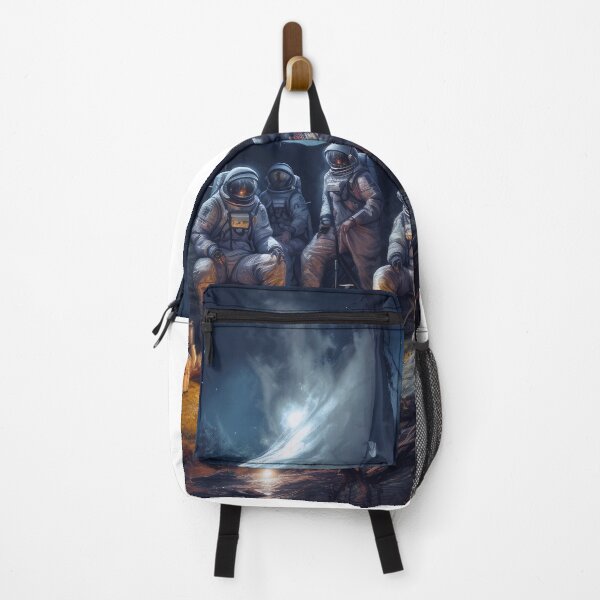 Item preview, astronauts partying on Mars, cosmic stories, abstract illustration designed and sold by CanyonGarageArt.