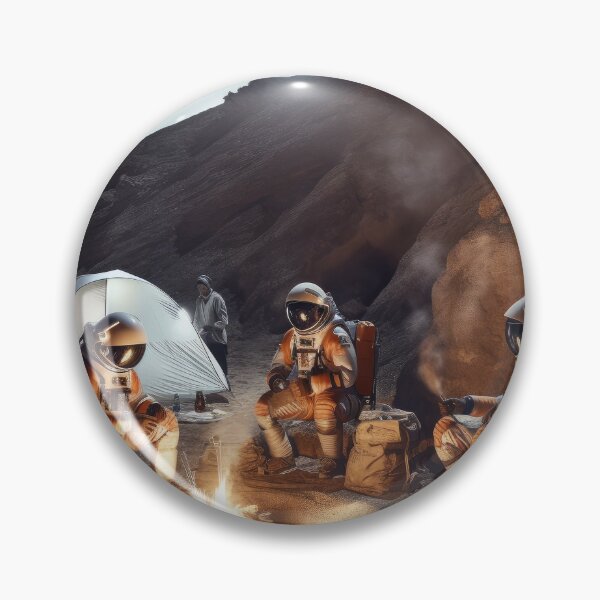 Item preview, astronauts partying on Mars, cosmic stories designed and sold by CanyonGarageArt.