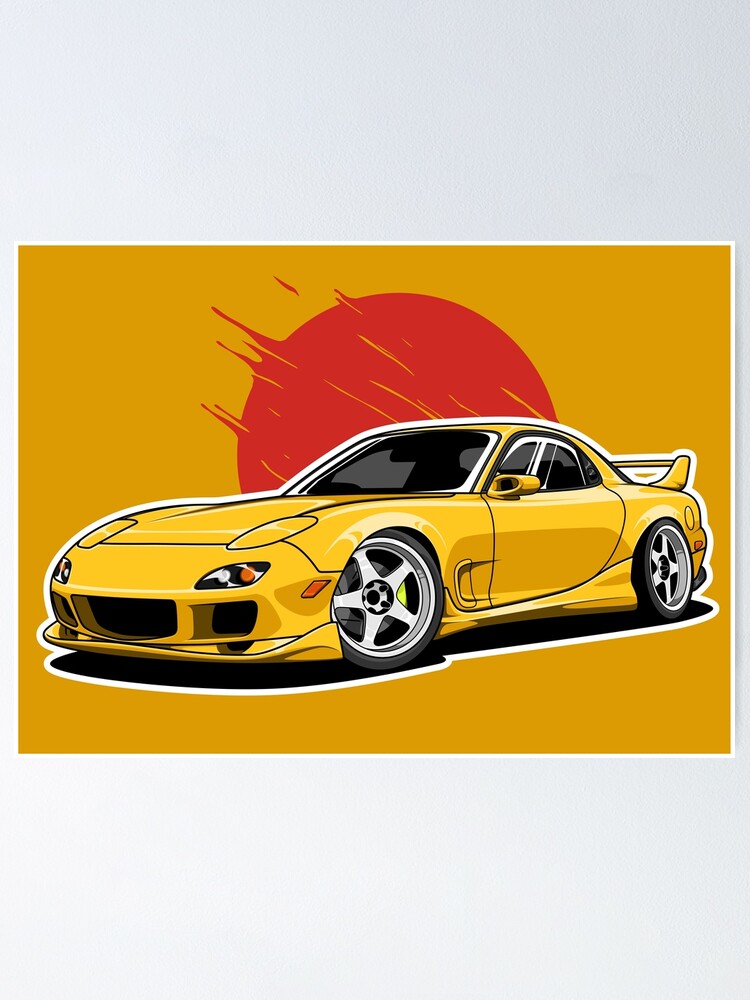 Mazda RX-7 FD3S  Poster for Sale by Bulldsgn