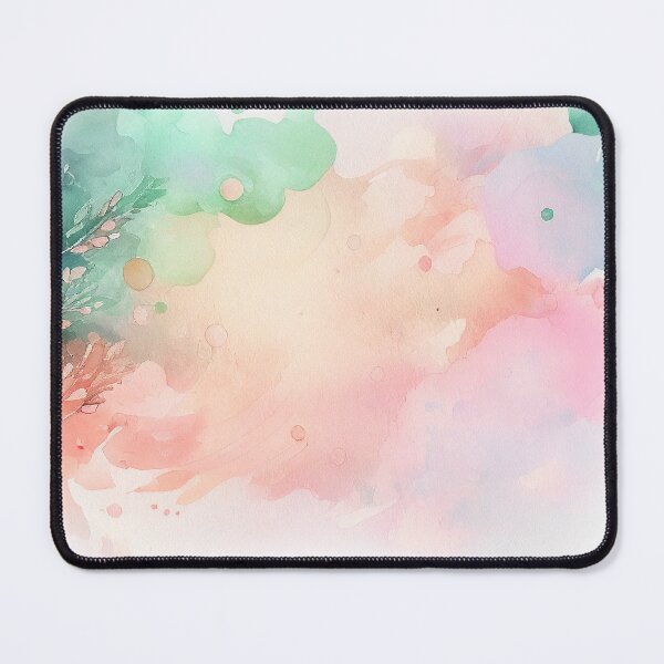 Item preview, Coral Pink Teal watercolor washes painting artwork abstract designed and sold by adlydesigns.