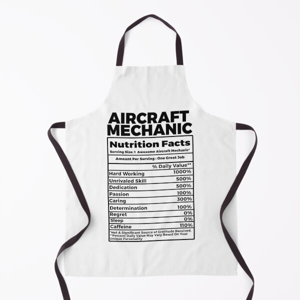 Item preview, Aircraft Mechanic Nutritional Facts designed and sold by TeesYouWant.
