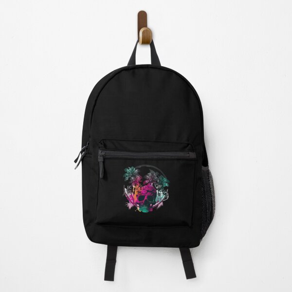 Item preview, Tropical Skull with Retro Background designed and sold by FiveIntentions.