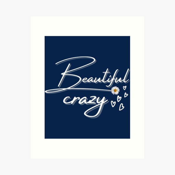 Beautiful Crazy Lyrics Couple and Cardinal Birds, Print Posters