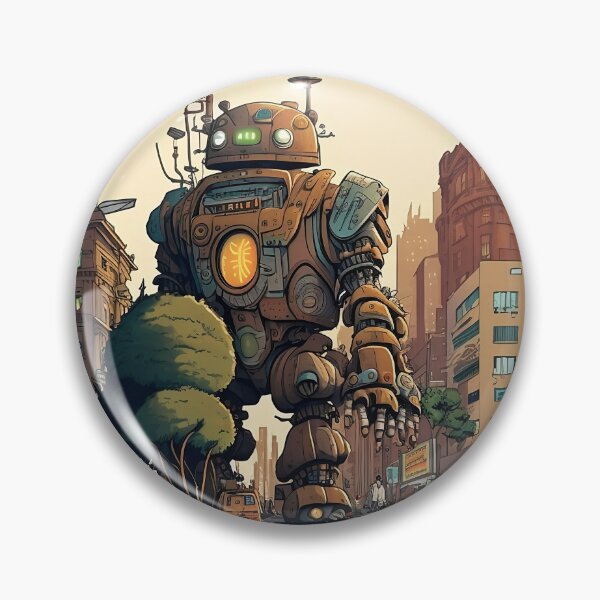Item preview, Giant Peaceful Robot Cartoon Design designed and sold by MK3DESIGN.