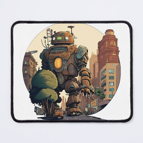 Item preview, Giant Peaceful Robot Cartoon Design designed and sold by MK3DESIGN.