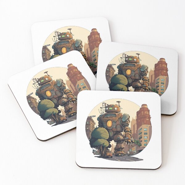 Item preview, Giant Peaceful Robot Cartoon Design designed and sold by MK3DESIGN.