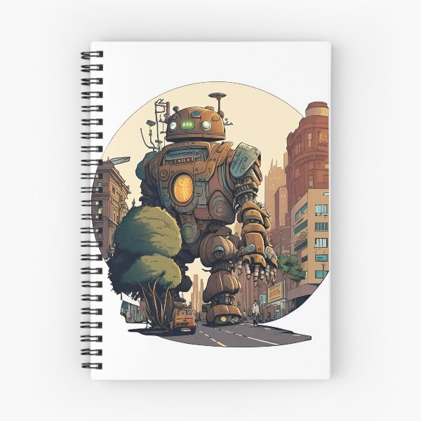 Item preview, Giant Peaceful Robot Cartoon Design designed and sold by MK3DESIGN.