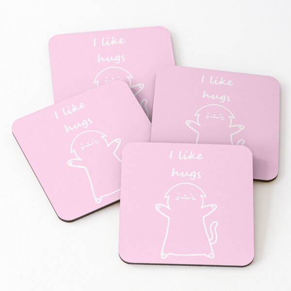 Item preview, I Like Hugs Cat (Pink) designed and sold by DatasArts.