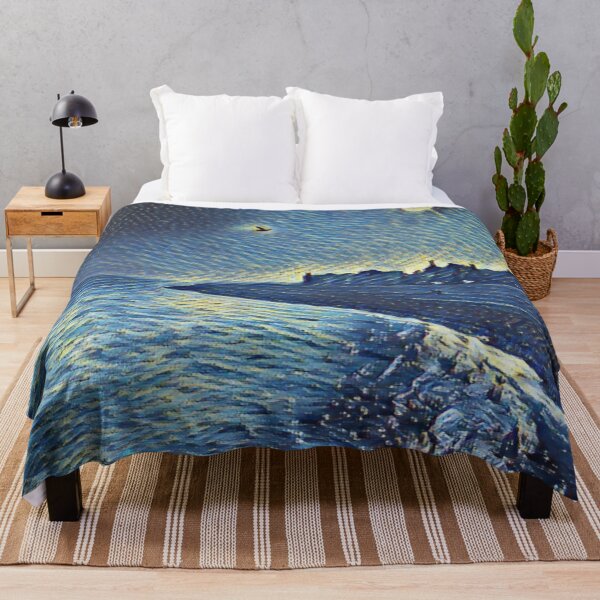 Item preview, Winter Beach Scene In Shades Of Blue designed and sold by Fearless-Fox.
