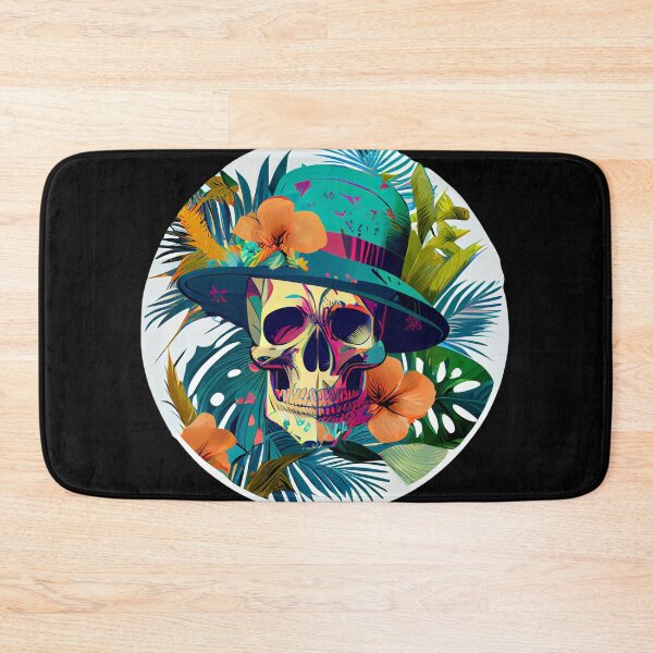 Item preview, Tropical Skull in Woman's Hat designed and sold by FiveIntentions.