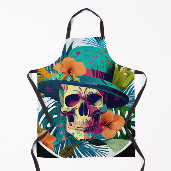 Item preview, Tropical Skull in Woman's Hat designed and sold by FiveIntentions.