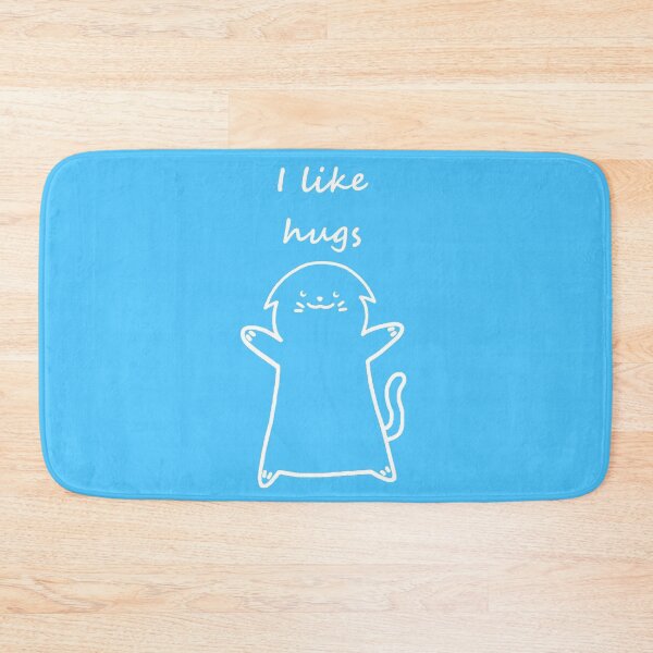 Item preview, I Like Hugs Cat (Blue) designed and sold by DatasArts.