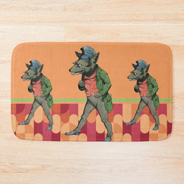 Item preview, thoughtful wolf, funny vintage illustration designed and sold by Mauswohn.