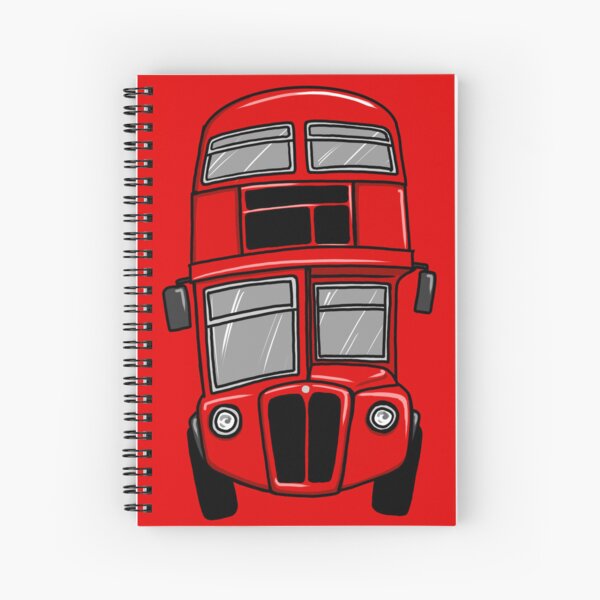 Aperçu de l'œuvre Vintage London Bus rouge créée et vendue par Yeomans Cartoons.