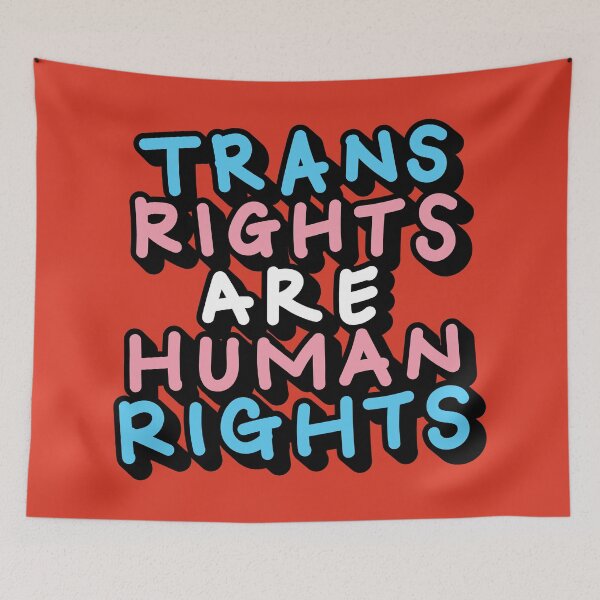 Item preview, Trans Rights are Human Rights Trans Pride designed and sold by ArtliciousHUMAN.