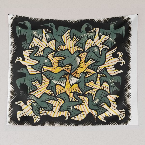 Item preview, Escher - Sun and Moon designed and sold by funnypixels.