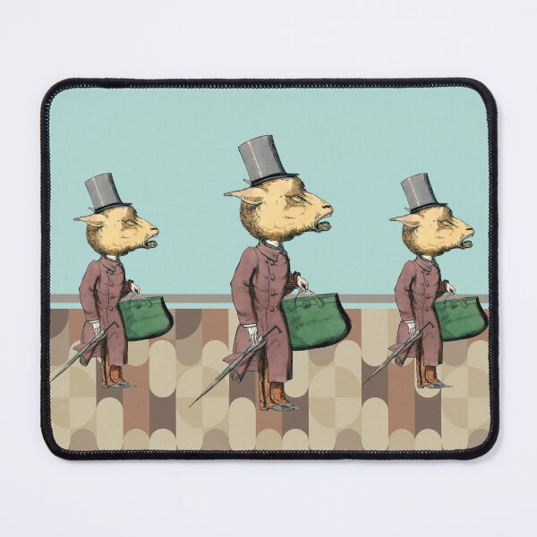 Item preview, Funny sheep with jacket and bag designed and sold by Mauswohn.