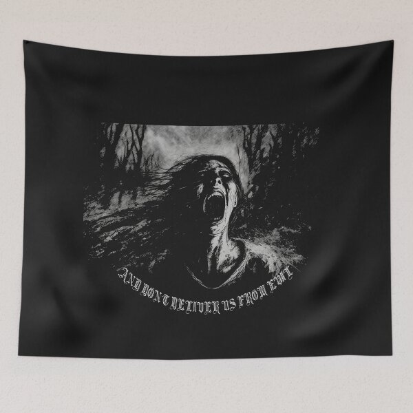 Item preview, Screaming face, and don't deliver us from evil, dsbm, black metal designed and sold by SvarunPogani.