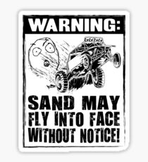 Dune Buggy Warning Dark Sticker