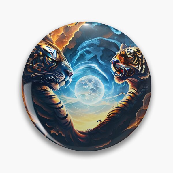 Item preview, two tiger heads designed and sold by novmasao.