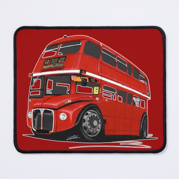 Item preview, Vintage Double Decker Bus Classic Routemaster Red London Bus designed and sold by Yeomans Cartoons.