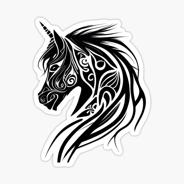 Unicorn Tattoo Vector Images over 1600