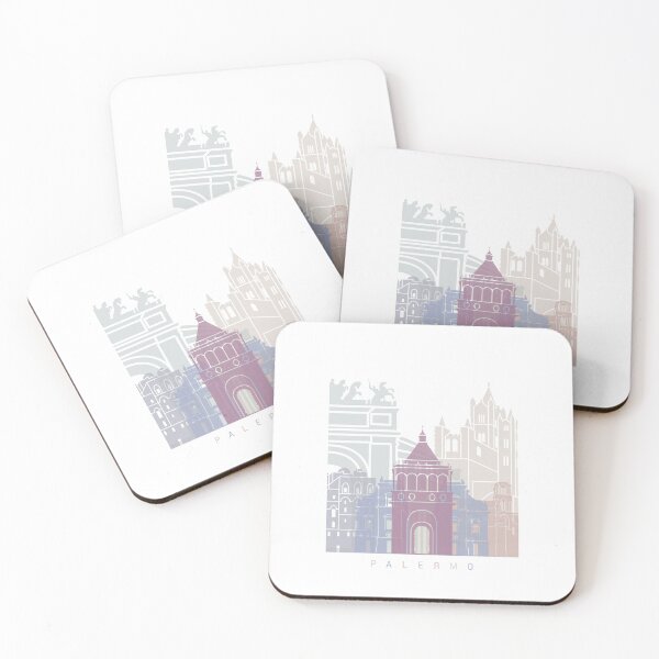 Item preview, PALERMO SKYLINE POSTER PASTEL designed and sold by paulrommer.