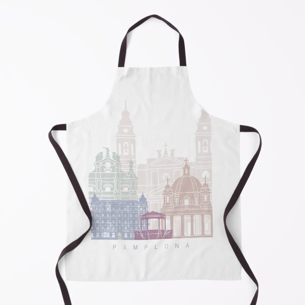 Item preview, PAMPLONA SKYLINE POSTER PASTEL designed and sold by paulrommer.