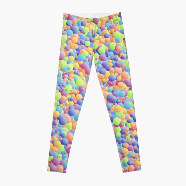 Multicoloured Micro Bubbles Leggings