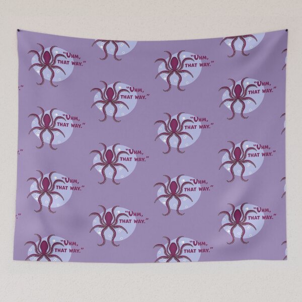 Item preview, Octopus | That Way Text, Violet designed and sold by iamKaye.