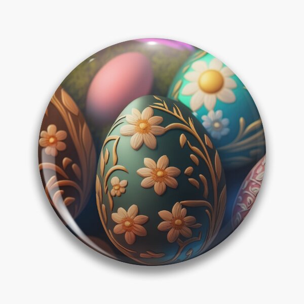 Artikelvorschau, Easter eggs with flowers pattern design, vintage colors and luminous light 9 entworfen und verkauft von jetaiart.