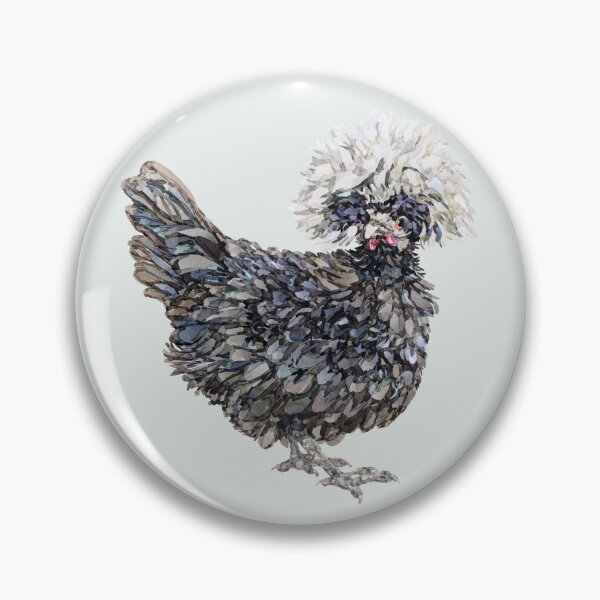 Item preview, Mable the White Crested Polish Chicken designed and sold by becca-boyce.