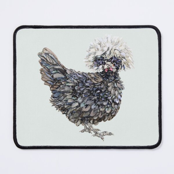 Item preview, Mable the White Crested Polish Chicken designed and sold by becca-boyce.