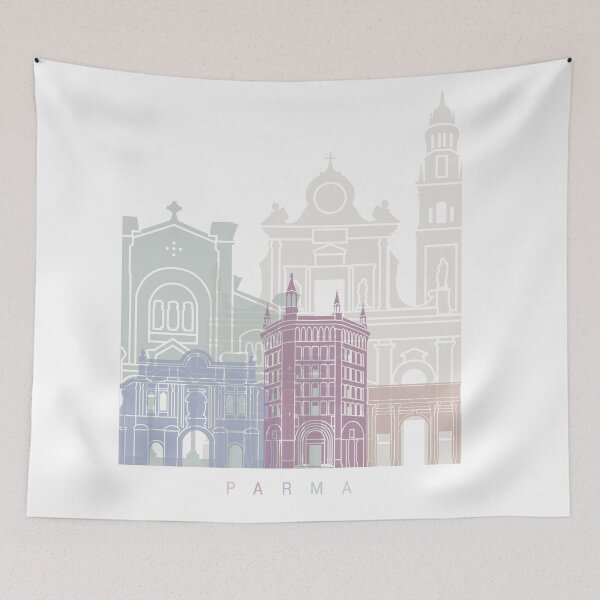 Item preview, PARMA SKYLINE POSTER PASTEL designed and sold by paulrommer.