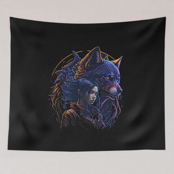 Item preview, Copy of A Beautiful Young Girl With A Lion - Our Anime- Gaming Character Design designed and sold by Chromatic-Art.