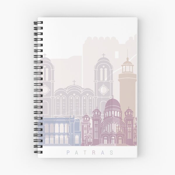 Item preview, PATRAS SKYLINE POSTER PASTEL designed and sold by paulrommer.