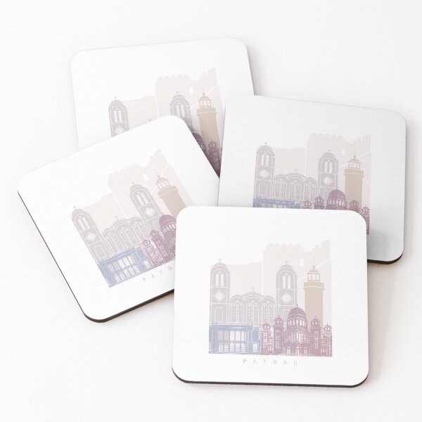 Item preview, PATRAS SKYLINE POSTER PASTEL designed and sold by paulrommer.