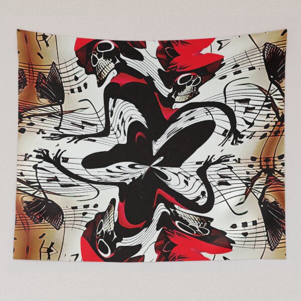 Item preview, A JOYFUL MACCABRE DANCE TO CELEBRATE HALLOWEEN ON A SCARY AND FUNNY MUSIC SCORE designed and sold by Ralek.