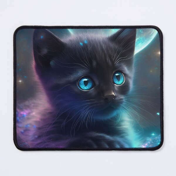 Item preview, Black kitten with blue eyes designed and sold by EmmasJoysOfLife.