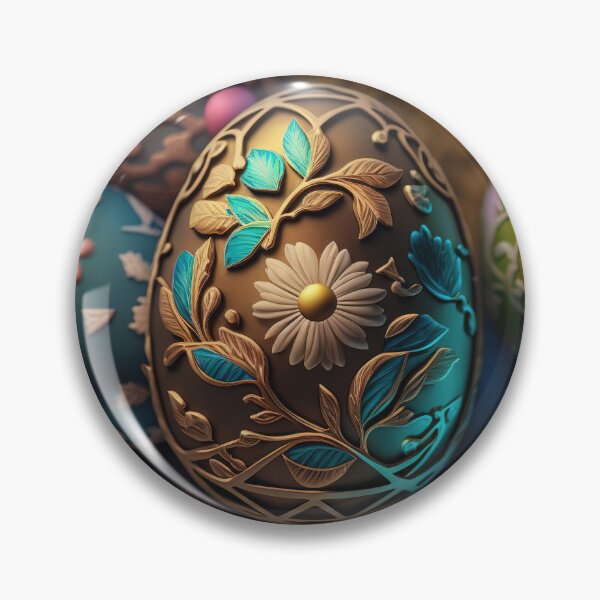 Artikelvorschau, Easter eggs with flowers pattern design, vintage colors and luminous light 11 entworfen und verkauft von jetaiart.