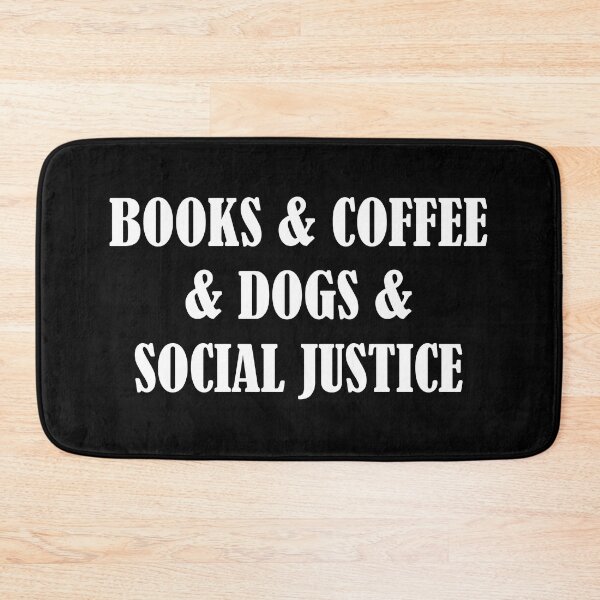 Item preview, BOOKS & COFFEE & DOGS & SOCIAL JUSTICE designed and sold by Mandala & More.